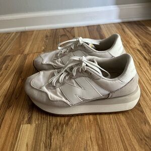 New Balance 237 Sneakers Women's 7.5 White Lace Up Athletic Running Shoes